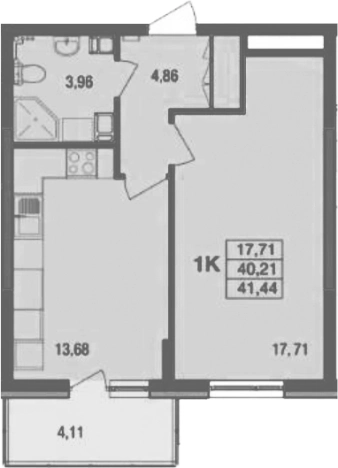 Купить квартиру в ЖК Десятка в Раменском. Вариант № 120601, 0, площадь - квм, цена 7765794 рублей