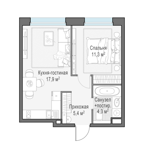 Купить квартиру в новостройках в ЖК Белый Grad в Мытищах. Вариант № 167249, 0, площадь -  квм, цена 7870000 рублей