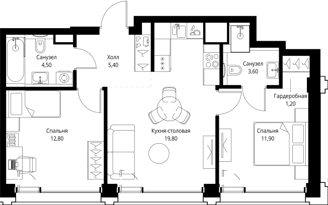 Купить квартиру в ЖК SET в Москве. Вариант № 475638, 0, площадь -  квм, цена 33152000 рублей