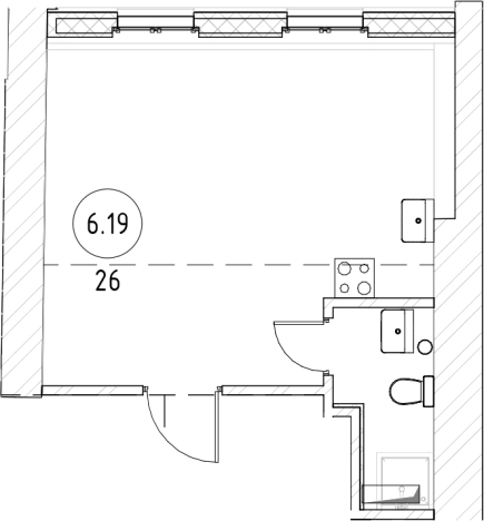 . Вариант № 8057823, 0, площадь - 47.6 квм, цена 15141560 рублей