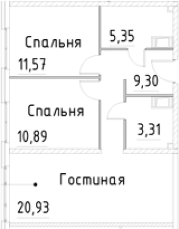 Купить трехкомнатную квартиру в ЖК Про.Молодость в Санкт-Петербурге. Вариант № 9327468, 0, площадь -  квм, цена 11027110 рублей