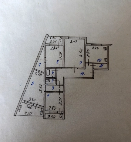 Купить четырехкомнатную квартиру в Иванове. Вариант № 6849003, 38, площадь -  квм, цена 5790000 рублей