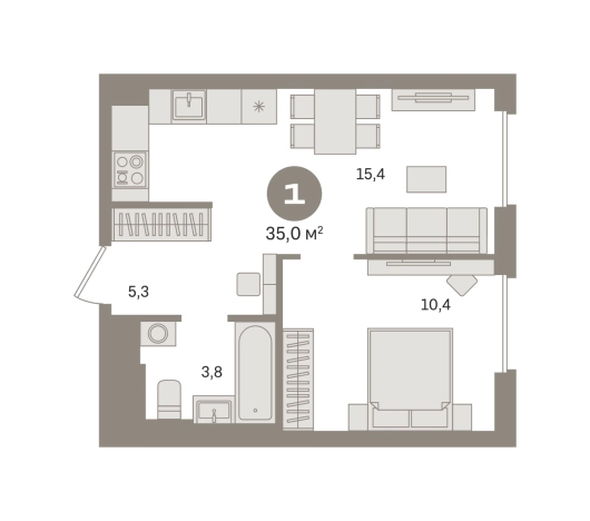 Купить однокомнатную квартиру в ЖК Квартал Герцена в Москве. Вариант № 8879046, 0, площадь -  квм, цена 11660000 рублей