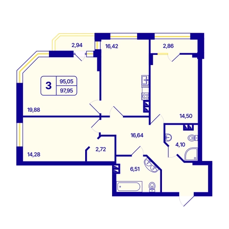 Купить трехкомнатную квартиру в ЖК 6 звезд - Шесть звезд (НОВОСИБИРСК) в Новосибирске. Вариант № 10056475, 0, площадь -  квм, цена 12600000 рублей