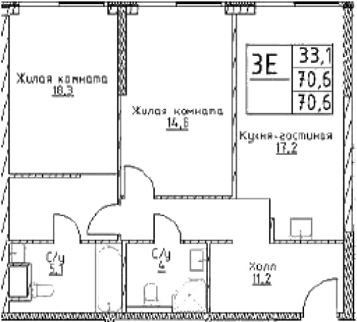 Купить трехкомнатную квартиру в новостройках в ЖК Nametkin Tower в Москве. Вариант № 10306819, 0, площадь -  квм, цена 25959620 рублей