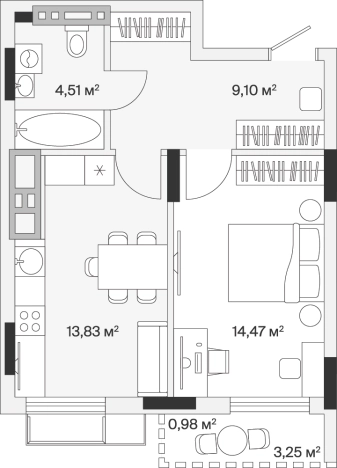 Купить квартиру в новостройках на улице Весенняя в Калининграде. Вариант № 101197, 0, площадь -  квм, цена 8993979 рублей