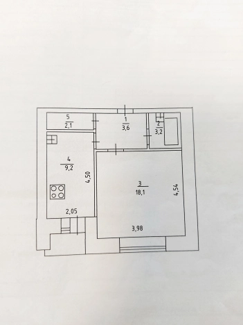 Купить однокомнатную квартиру в Октябрьском. Вариант № 43491, 16, площадь -  квм, цена 2170000 рублей