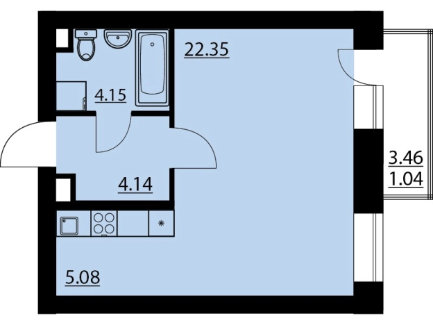 Купить квартиру в ЖК Финский Квартал в Воронежской области. Вариант № 82950, 0, площадь -  квм, цена 6121460 рублей