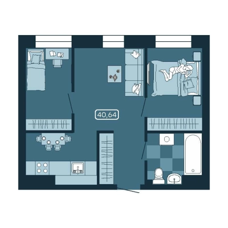 Купить двухкомнатную квартиру в новостройках в ЖК Соболь в Владивостоке. Вариант № 5460453, 0, площадь -  квм, цена 7241376 рублей