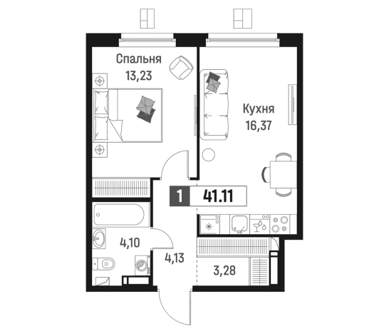 Купить двухкомнатную квартиру в Мурине. Вариант № 6867405, 0, площадь -  квм, цена 7787735 рублей