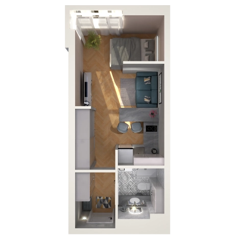 Купить Студию на вторичке в Алтайском крае. Вариант № 7647496, 0, площадь -  квм, цена 4051450 рублей