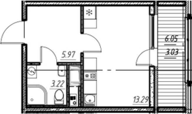 Купить Студию у метро Шушары в Санкт-Петербурге. Вариант № 9154700, 0, площадь -  квм, цена 3900862 рублей