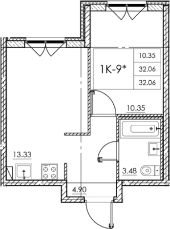 Купить квартиру в ЖК Стороны Света 2 в Ленинградской области. Вариант № 7790647, 0, площадь - квм, цена 4680760 рублей