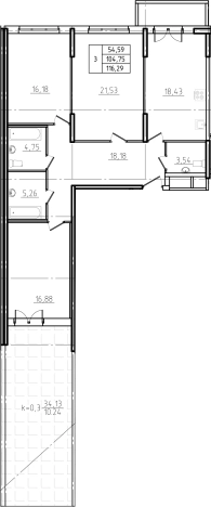 Купить пятикомнатную квартиру в Санкт-Петербурге. Вариант № 6473506, 0, площадь -  квм, цена 20988000 рублей