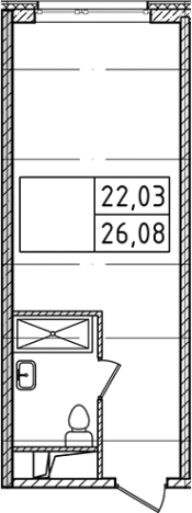 Купить Студию у метро Ладожская в Санкт-Петербурге. Вариант № 8993535, 0, площадь -  квм, цена 6110596 рублей