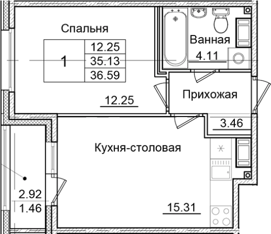 Купить однокомнатную квартиру в ЖК Квартал Заречье в Санкт-Петербурге. Вариант № 6707476, 0, площадь -  квм, цена 6311900 рублей