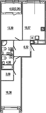 Купить квартиру в новостройках у метро Московские ворота в Санкт-Петербурге. Вариант № 6641187, 0, площадь -  квм, цена 24367200 рублей
