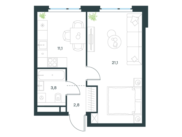 Купить квартиру на улице Мичуринский проспект в Москве. Вариант № 1066305, 0, площадь -  квм, цена 33150764 рублей