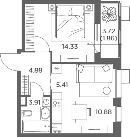 Купить квартиру в ЖК Новое Пушкино в Пушкине. Вариант № 114581, 0, площадь -  квм, цена 8480985 рублей