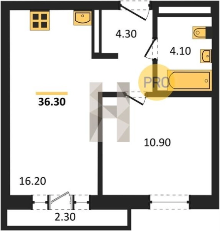 Купить однокомнатную квартиру в ЖК Город Оружейников в Удмуртской Республике. Вариант № 68750, 0, площадь -  квм, цена 2686180 рублей