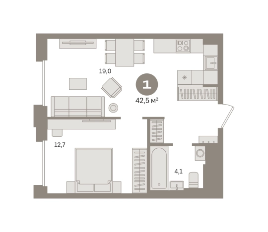 Купить однокомнатную квартиру у метро Домодедовская в Москве. Вариант № 8875148, 0, площадь -  квм, цена 14670000 рублей