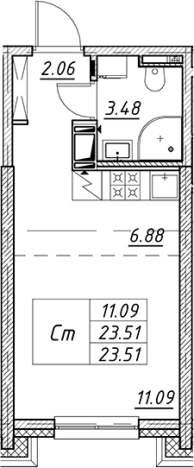 Купить Студию в ЖК Цивилизация на Неве в Санкт-Петербурге. Вариант № 7850865, 0, площадь -  квм, цена 7492213 рублей