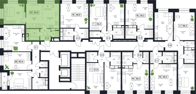 Купить однокомнатную квартиру в ЖК Пушкино Град в Пушкине. Вариант № 160416, 0, площадь -  квм, цена 8695000 рублей