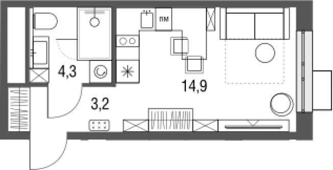 Купить квартиру в ЖК Сиреневый парк в Москве. Вариант № 88090, 0, площадь - квм, цена 11083425 рублей