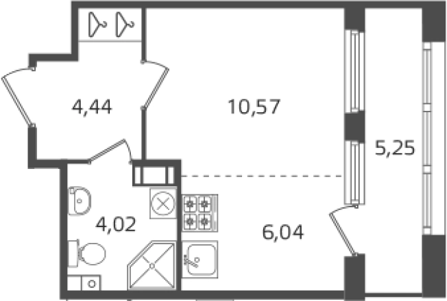 Купить Студию в ЖК Б15 в Санкт-Петербурге. Вариант № 6241660, 0, площадь -  квм, цена 9148043 рублей
