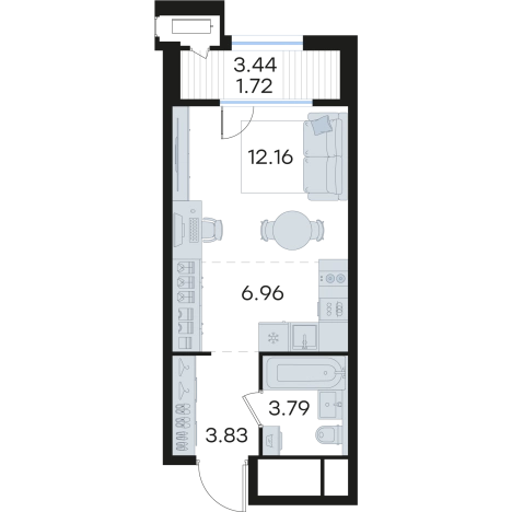 Купить квартиру в ЖК Glorax Черниговская в Нижнем Новгороде. Вариант № 3593628, 0, площадь -  квм, цена 12486485 рублей