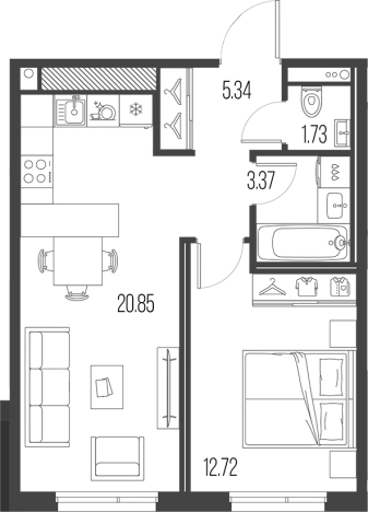 Купить двухкомнатную квартиру в ЖК Legenda Васильевского в Санкт-Петербурге. Вариант № 4838038, 0, площадь -  квм, цена 19990662 рублей