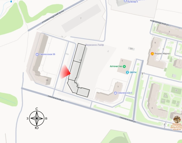 Купить квартиру в новостройках на улице Смоленская в Владимире. Вариант № 146119, 1, площадь -  квм, цена 4036360 рублей