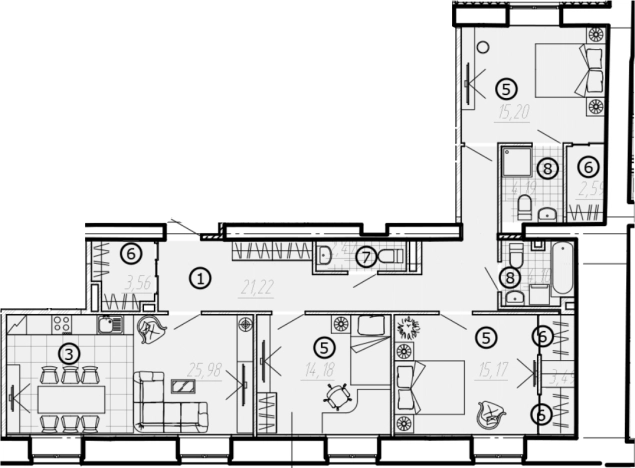 . Вариант № 6866542, 0, площадь - 110.9 квм, цена 55000000 рублей