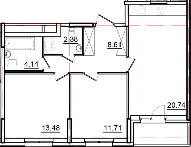 Купить трехкомнатную квартиру на улице Вадима Шефнера в Санкт-Петербурге. Вариант № 6481796, 0, площадь -  квм, цена 14287500 рублей