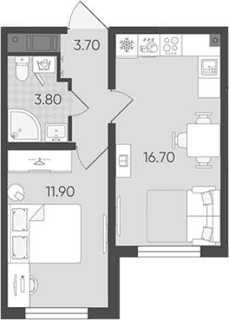 Купить квартиру в новостройках в ЖК Ручьи 2 в Санкт-Петербурге. Вариант № 7604717, 0, площадь -  квм, цена 7232093 рублей