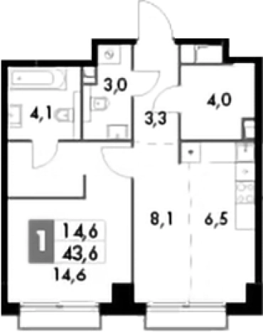 Купить квартиру в ЖК Sydney City в Москве. Вариант № 96229, 0, площадь - квм, цена 28152520 рублей