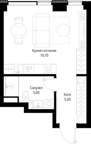 Купить Студию в СЗАО в Москве. Вариант № 139117, 0, площадь -  квм, цена 16283540 рублей