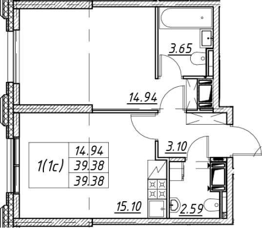 Купить двухкомнатную квартиру в новостройках в ЖК Цивилизация на Неве в Санкт-Петербурге. Вариант № 7849538, 0, площадь -  квм, цена 11624897 рублей