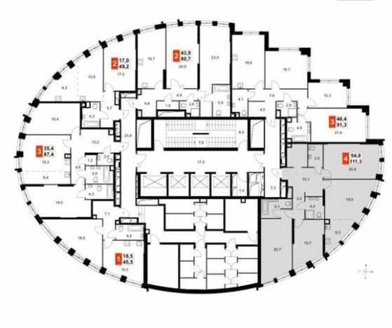 Купить квартиру в Москве. Вариант № 10410101, 16, площадь -  квм, цена 79000000 рублей