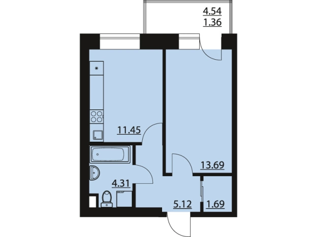 Купить квартиру на улице Кленовая в Воронежской области. Вариант № 81261, 0, площадь -  квм, цена 5958256 рублей