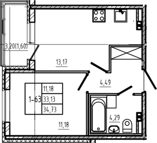 Купить однокомнатную квартиру в Микрорайоне Чёрная Речка, Сертолово в Сертолове. Вариант № 6963539, 0, площадь -  квм, цена 6772350 рублей