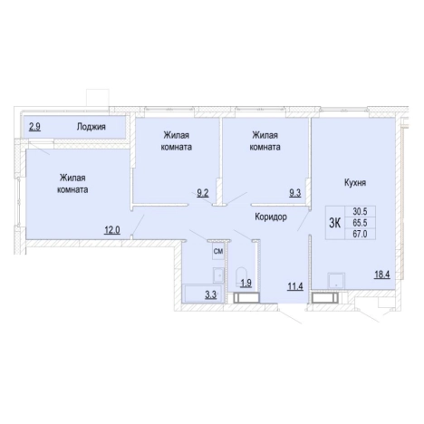 Купить трехкомнатную квартиру в новостройках у метро Парк Культуры в Нижнем Новгороде. Вариант № 170063, 0, площадь -  квм, цена 11840162 рублей