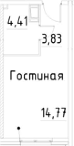 Купить Студию у метро Улица Дыбенко в Санкт-Петербурге. Вариант № 9327509, 0, площадь -  квм, цена 4975271 рублей