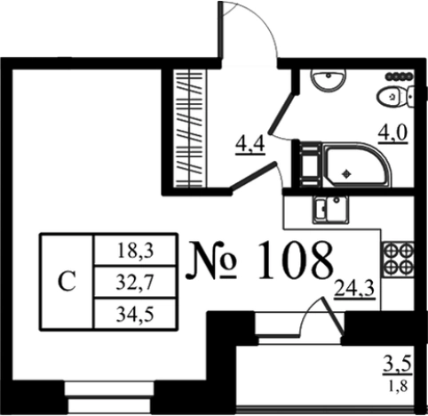 Купить Студию в ЖК Орловский бульвар в Гатчине. Вариант № 7260116, 0, площадь -  квм, цена 5884527 рублей