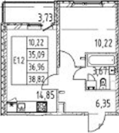 Купить двухкомнатную квартиру в новостройках в ЖК Полис ЛАВрики в Мурине. Вариант № 7267400, 0, площадь -  квм, цена 6478888 рублей