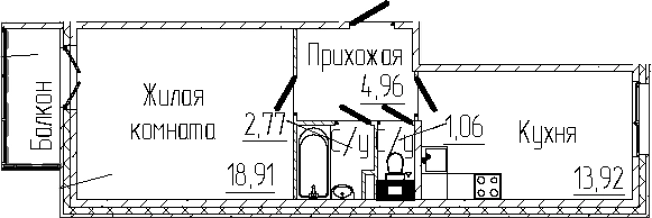 Купить однокомнатную квартиру на вторичке на улице Тихвинская в Сертолове. Вариант № 6057462, 0, площадь -  квм, цена 8554560 рублей