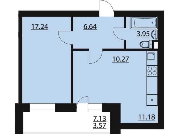 Купить квартиру в ЖК Финский Квартал в Воронежской области. Вариант № 150399, 0, площадь -  квм, цена 7824165 рублей