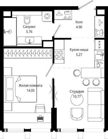 Купить квартиру на улице 4-я  Марьиной Рощи в Москве. Вариант № 153085, 0, площадь -  квм, цена 24136225 рублей