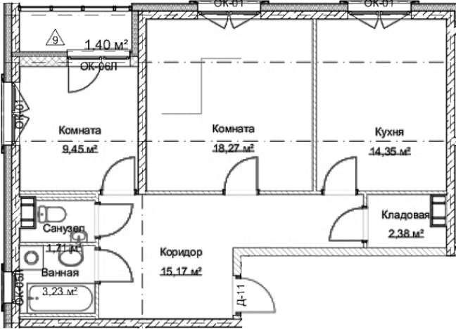 Купить двухкомнатную квартиру на улице Большой Смоленский проспект в Санкт-Петербурге. Вариант № 9105440, 0, площадь -  квм, цена 22145000 рублей