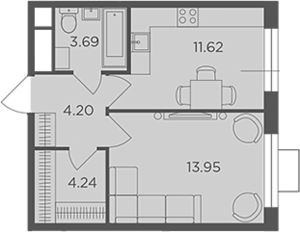 Купить квартиру в ЖК Одинград, квартал «Семейный» в Одинцове. Вариант № 131996, 0, площадь -  квм, цена 10430000 рублей